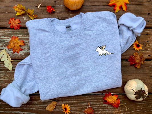 Embroidered Ghost Dragon Unisex Sweatshirt