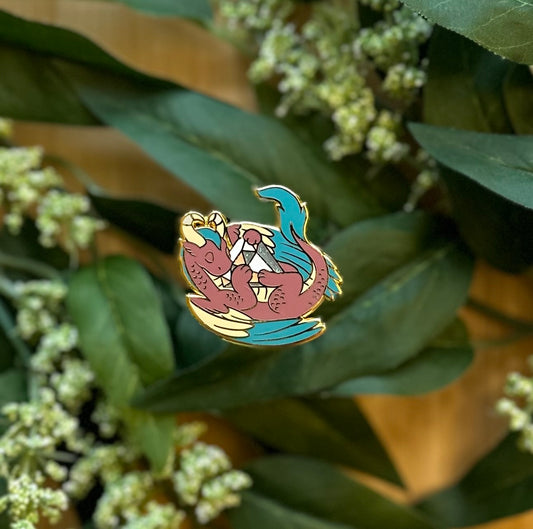 Diamond Dragon Enamel Pin