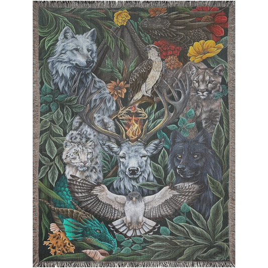 Creatures of Fantasy Woven Blanket/Tapestry