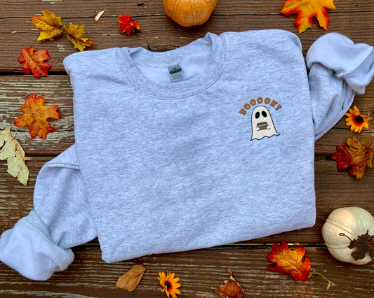 Booooks Embroidered Unisex Sweatshirt
