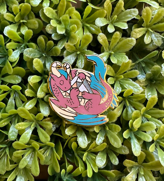Diamond Dragon Enamel Pin