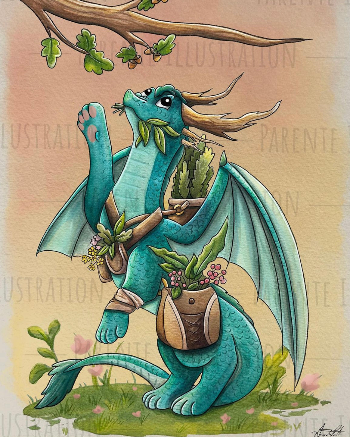 Fern the Forager Print