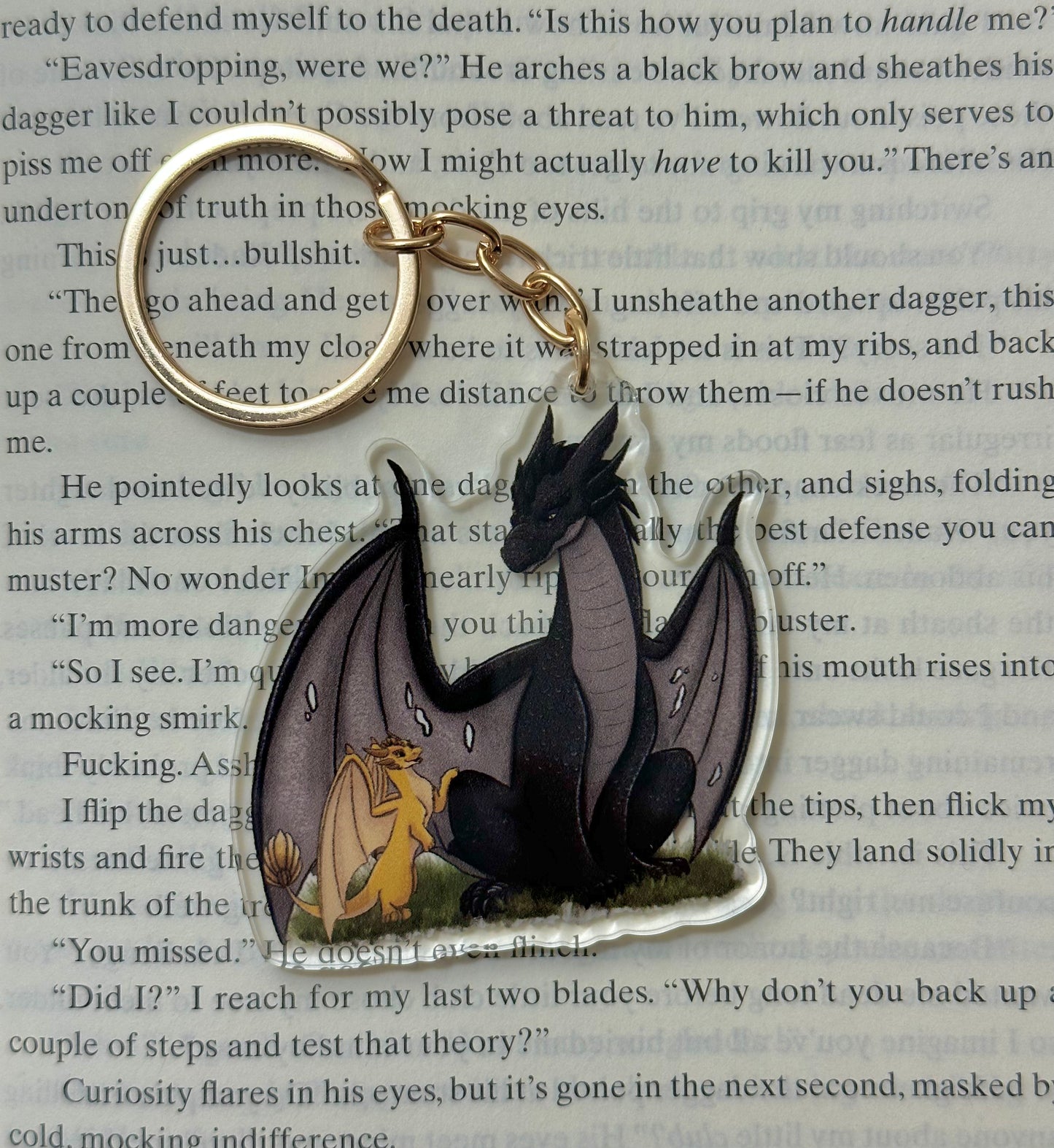 Tairn and Andarna Keychain