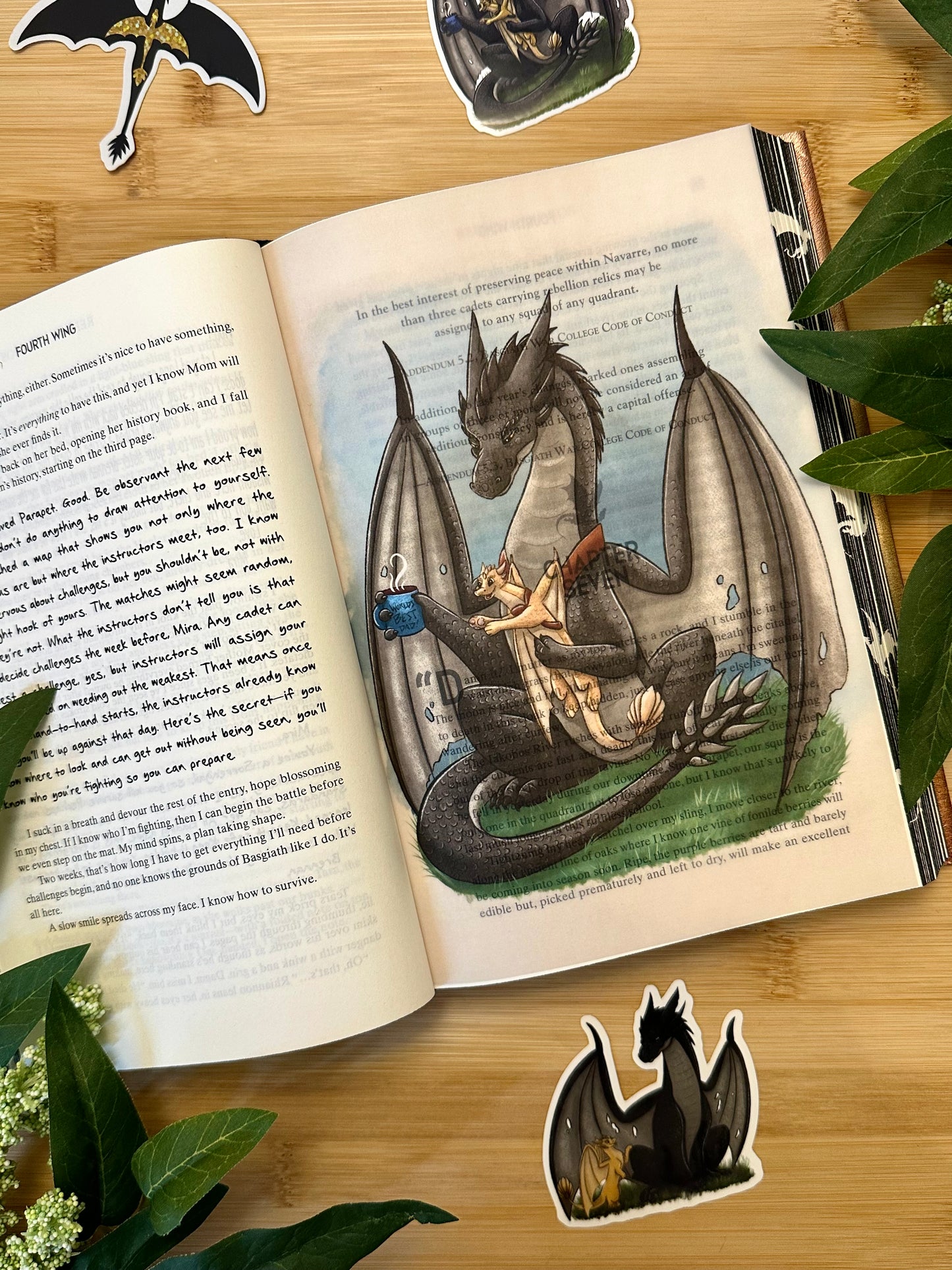 Fourth Wing Page Overlay