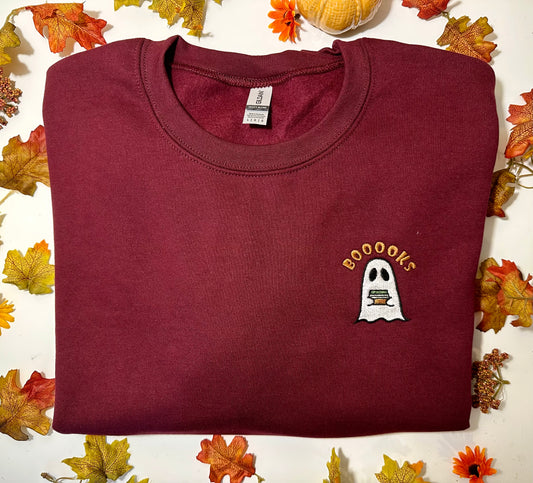 Booooks Embroidered Unisex Sweatshirt