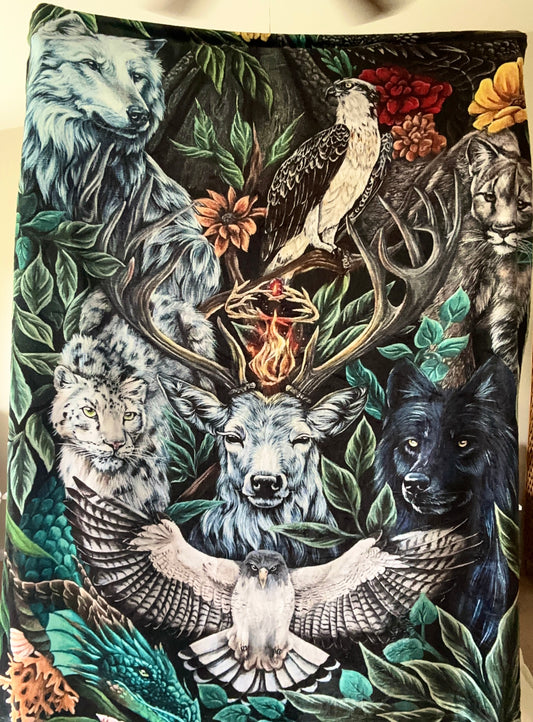 Creatures of Fantasy Throw Blanket