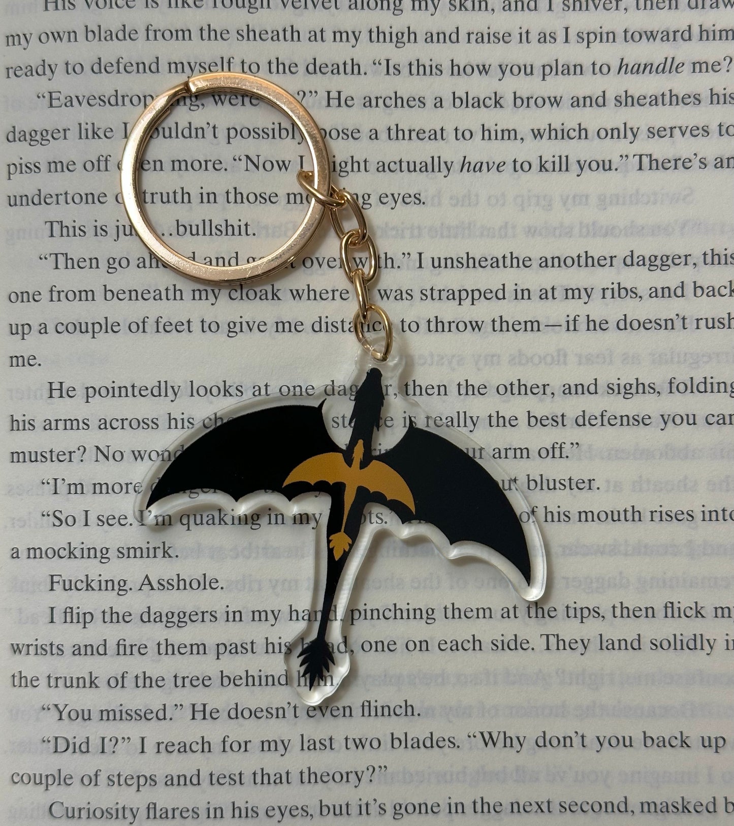 Violet's Tattoo Keychain