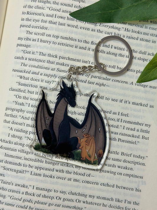 Tairn and Andarna Keychain