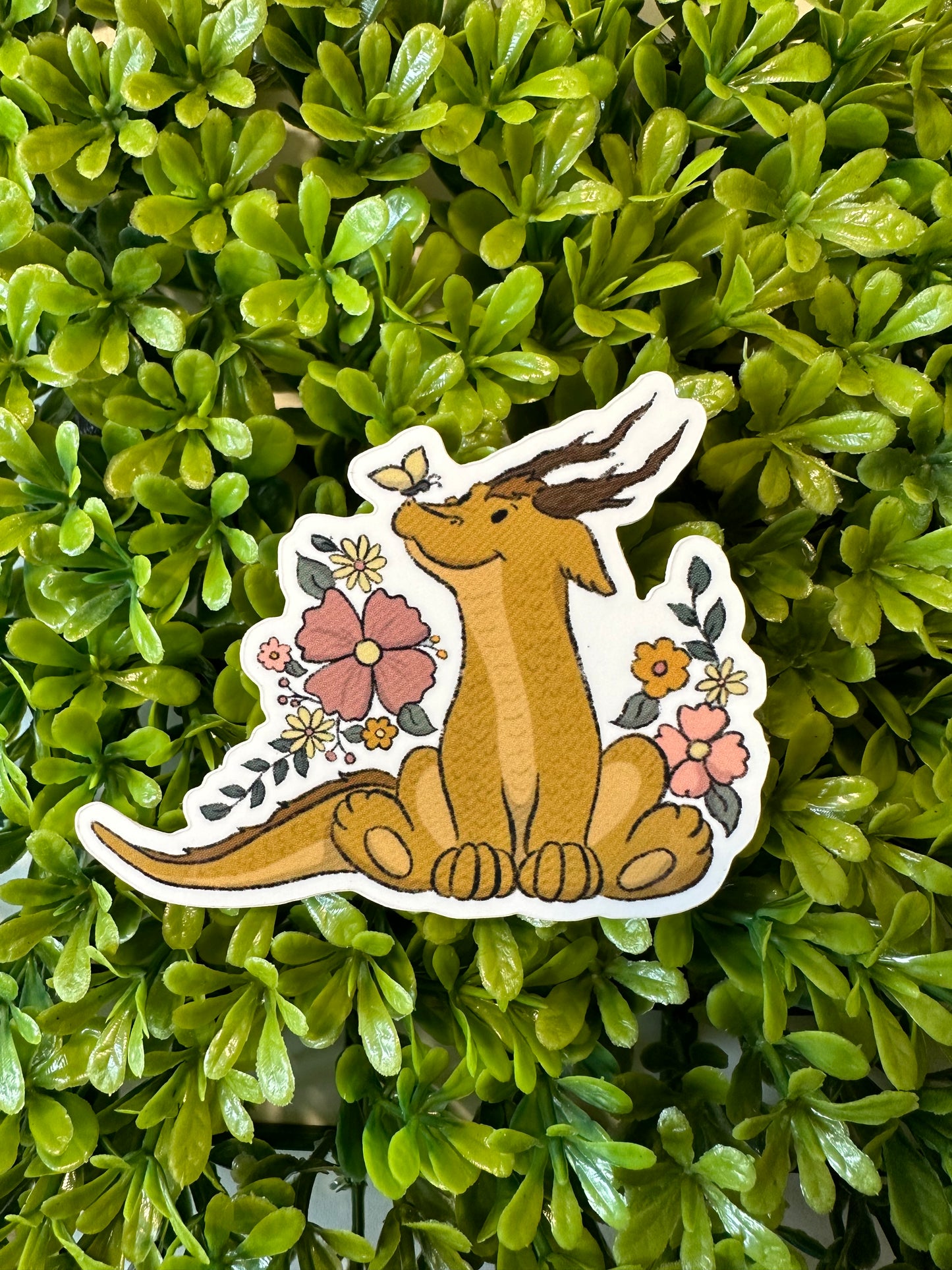 Butterfly Kisses Dragon Sticker