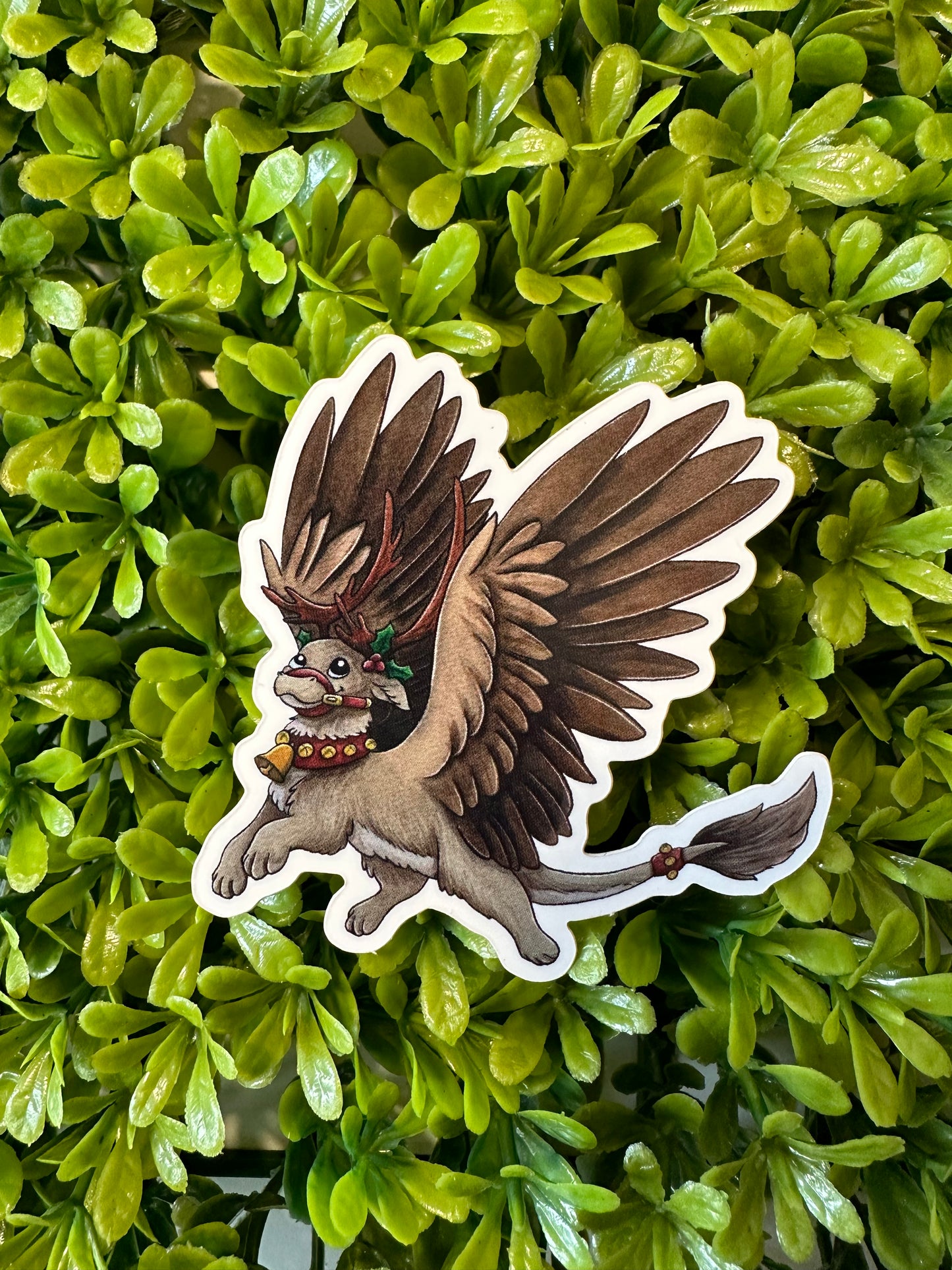 Reindeer Dragon Sticker