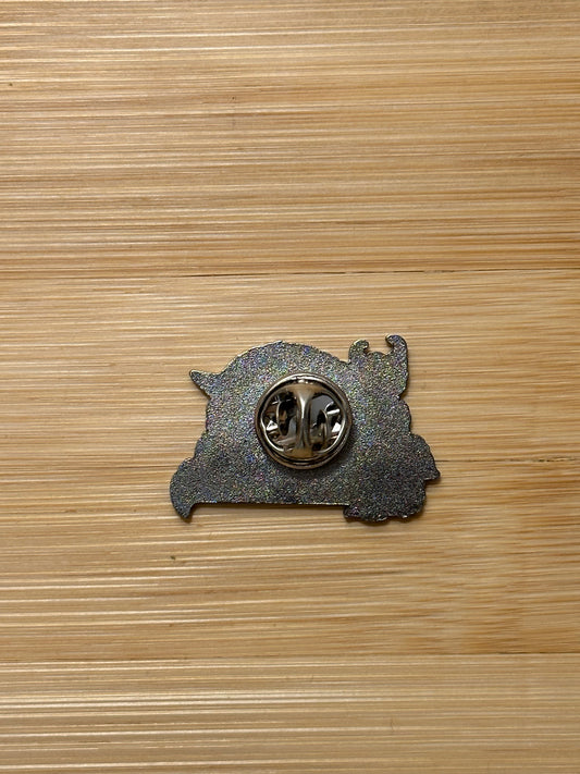 Sleepy Book Dragon Enamel Pin