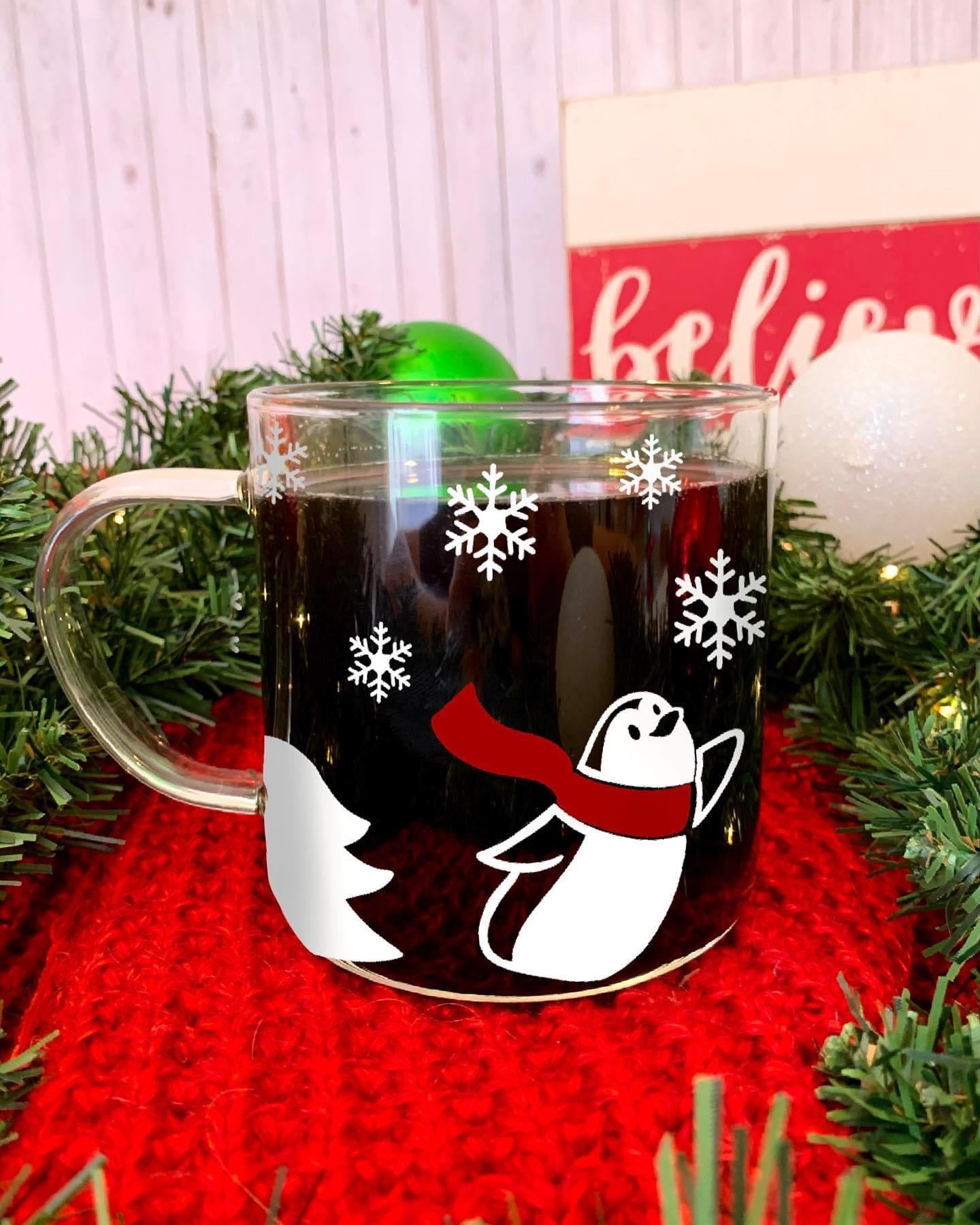 Snowfall Buddies Glass Mug