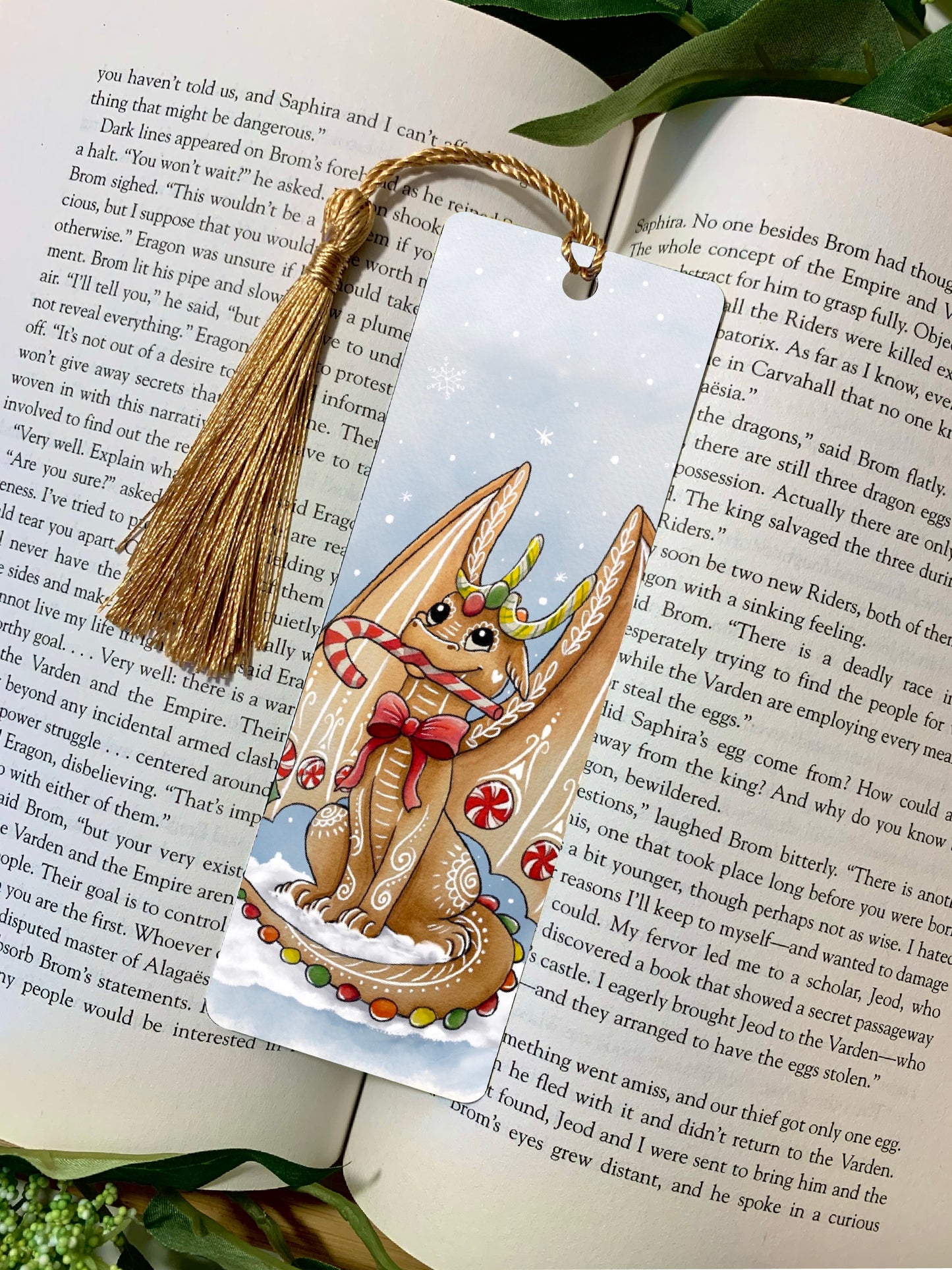 Gingerbread Dragon Bookmark