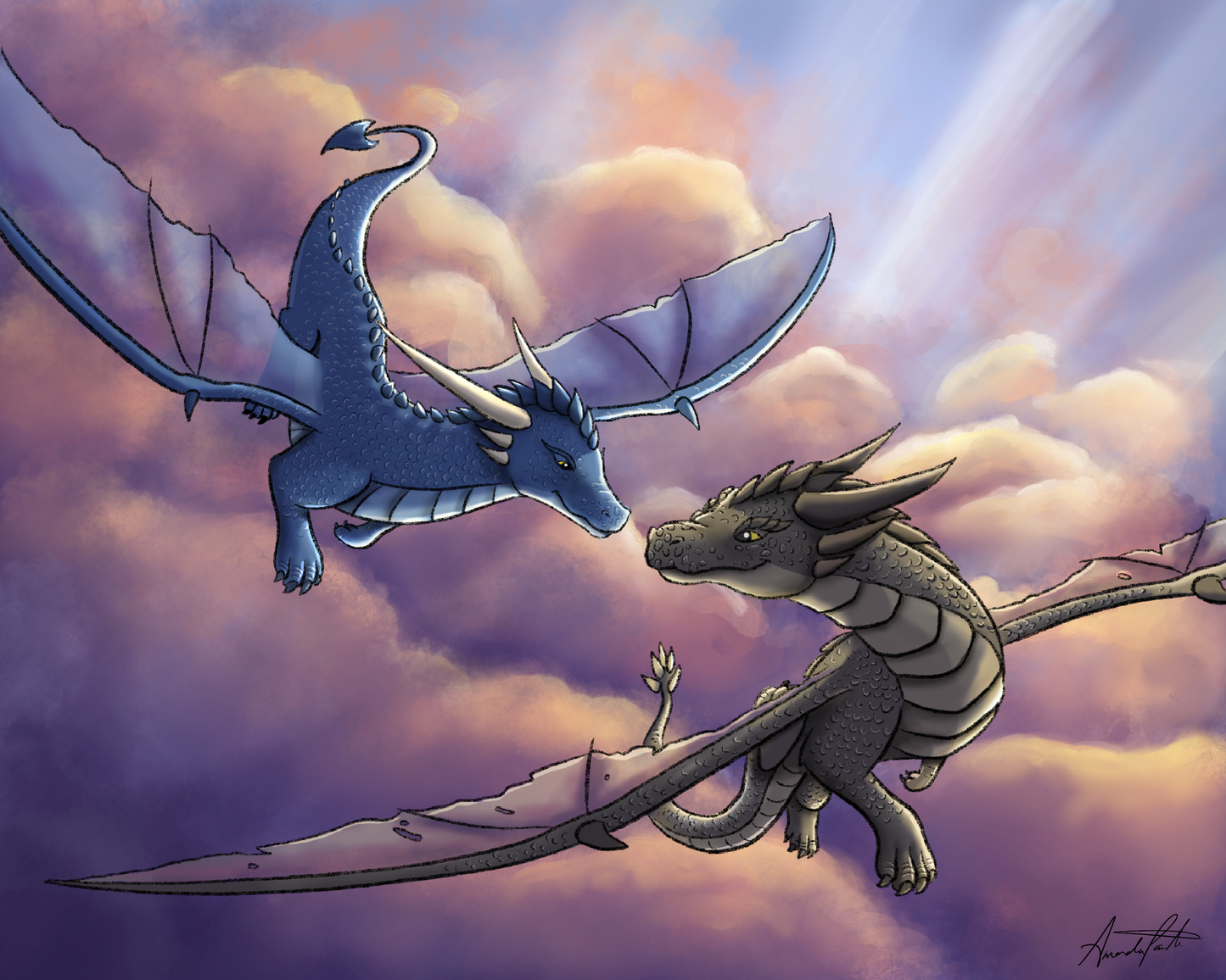 Tairn and Sgaeyl Print
