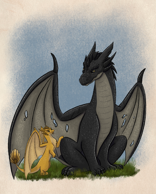Tairn and Andarna Print