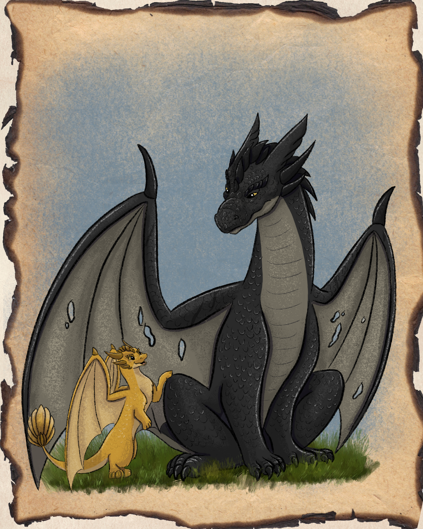 Tairn and Andarna Print