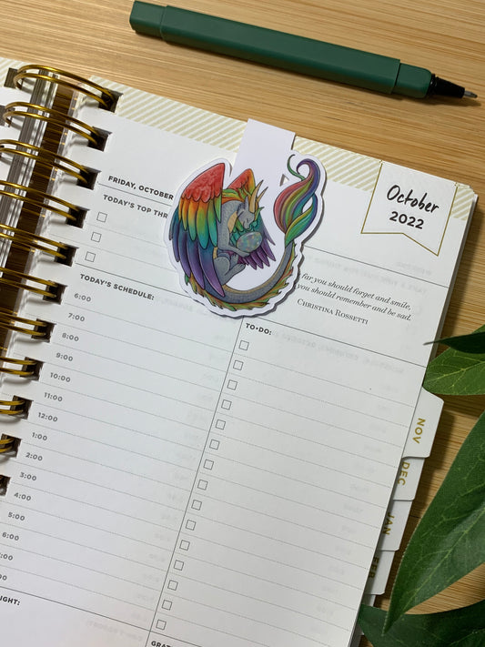Opal Dragon Magnetic Bookmark