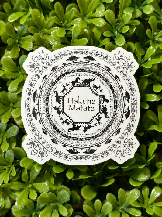 Hakuna Matata Mandala Sticker