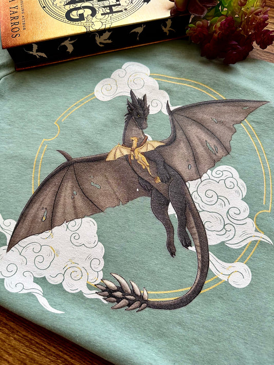 Tairn and Andarna Flying T-shirt
