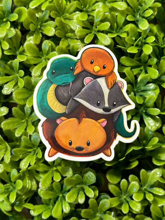 Cute Animal Pile Sticker