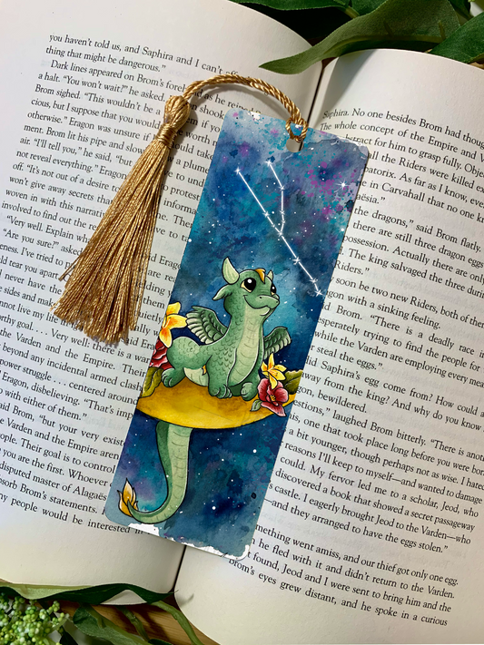Baby Taurus Dragon Bookmark