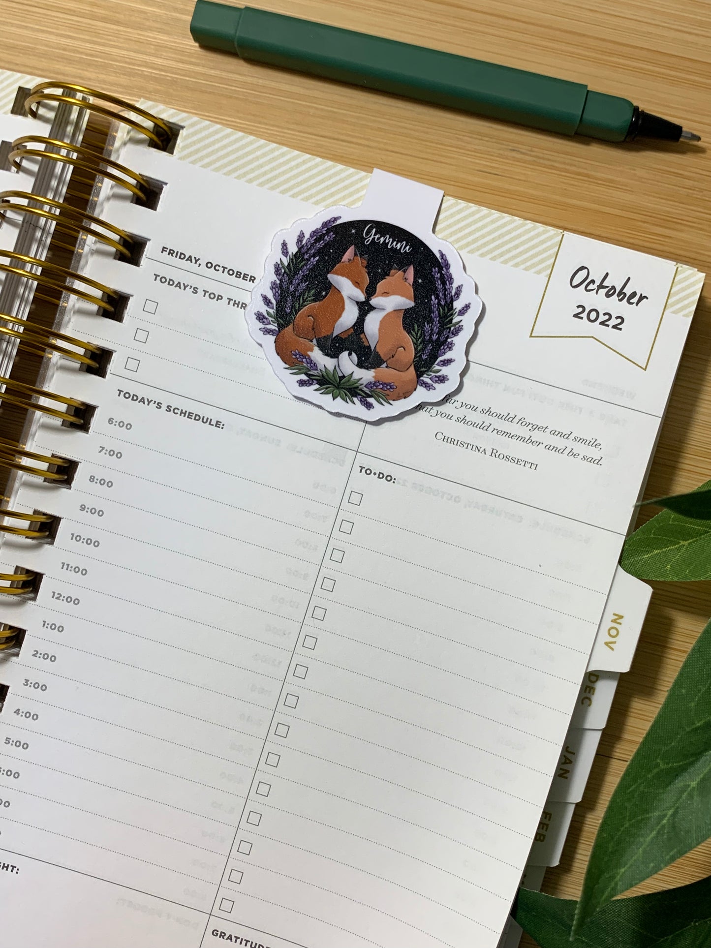 Gemini Magnetic Bookmark