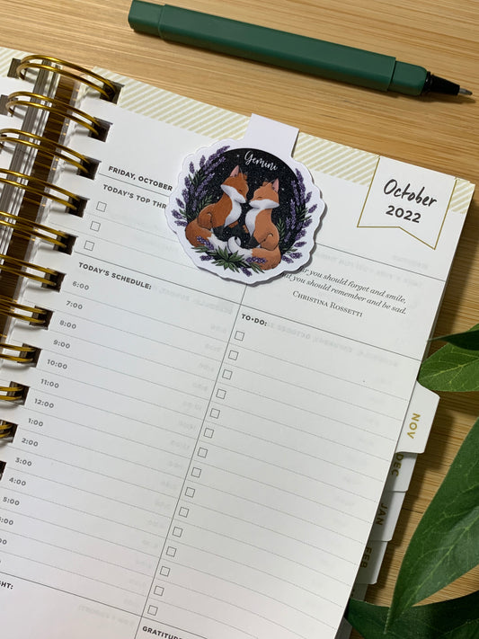 Gemini Magnetic Bookmark