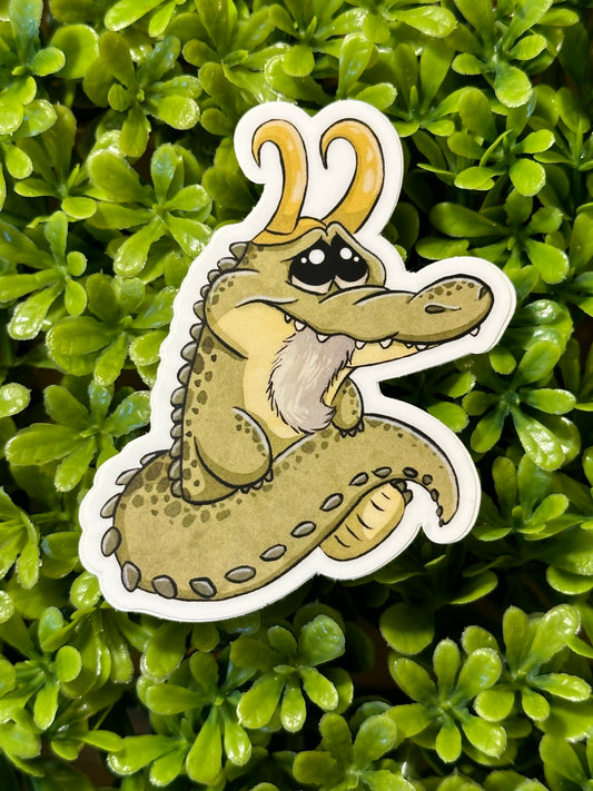 Matte Loki Alligator Decal