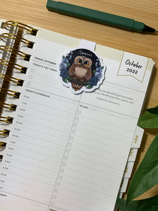 Aquarius Magnetic Bookmark