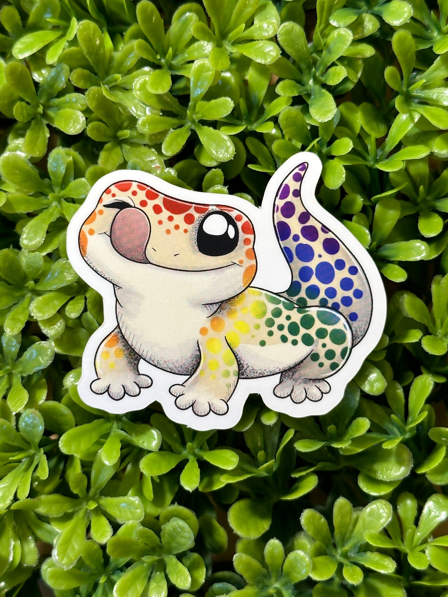 Rainbow Lizard Sticker