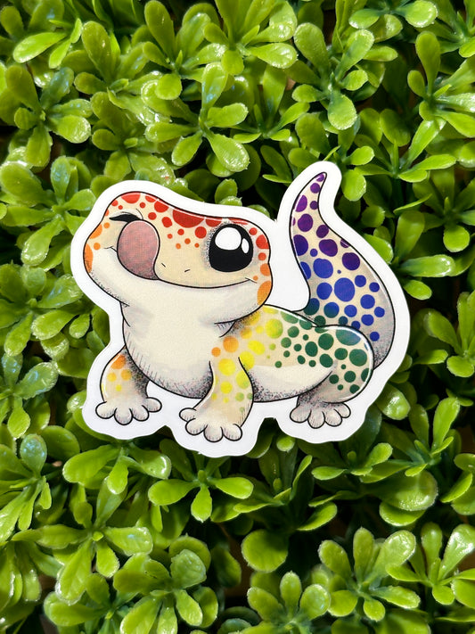 Rainbow Lizard Sticker