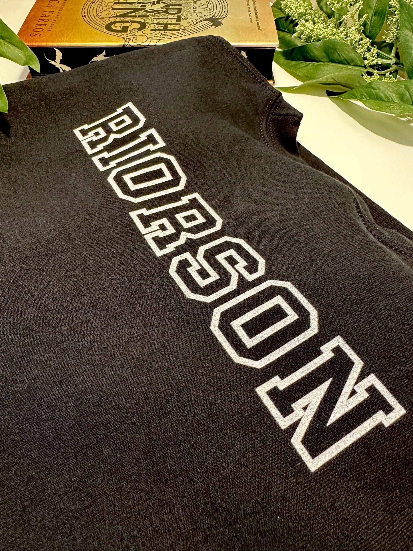 Embroidered Xaden Riorson Sweatshirt with White Lettering