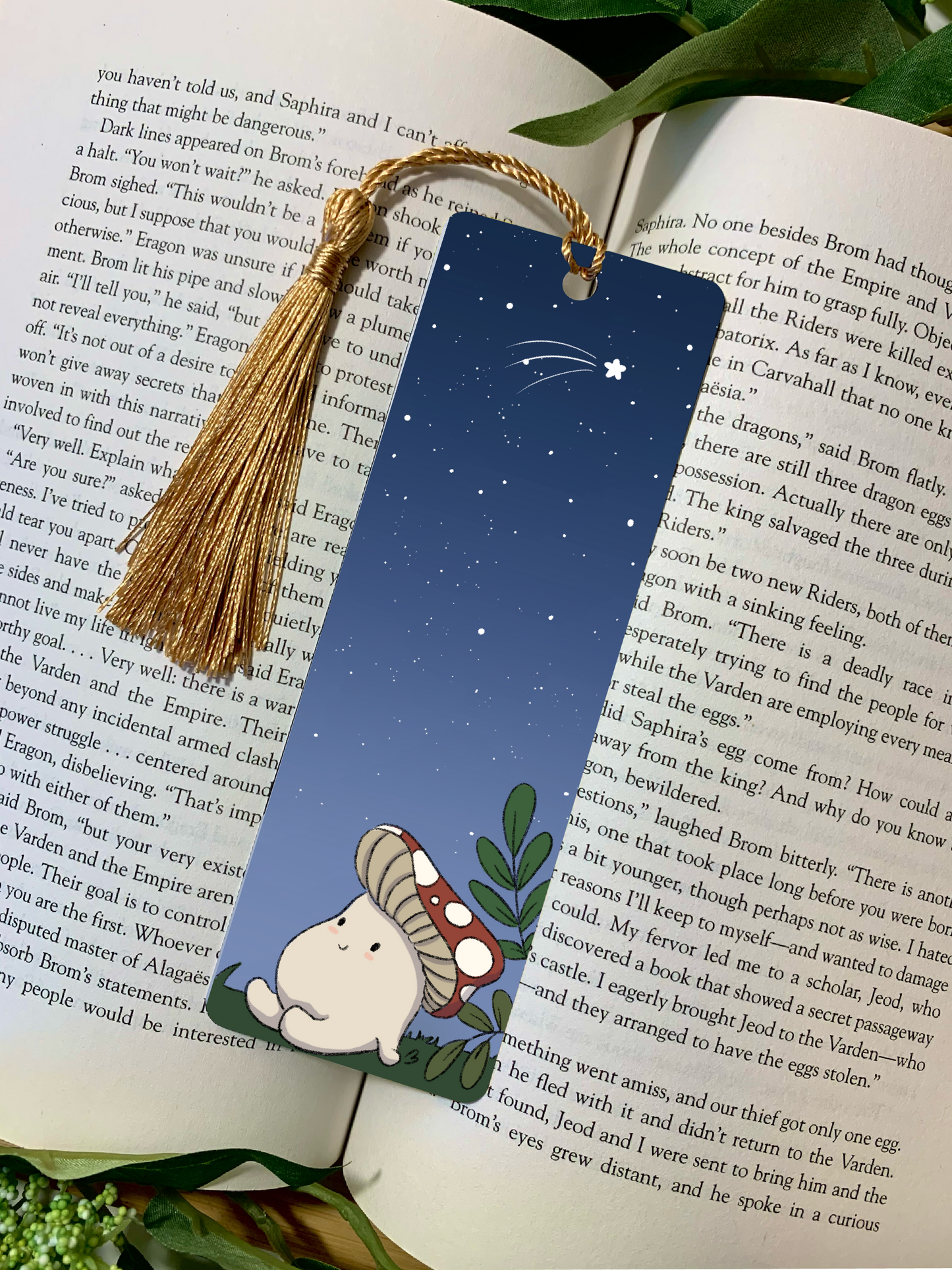 Stargazing Mushroom Bookmark