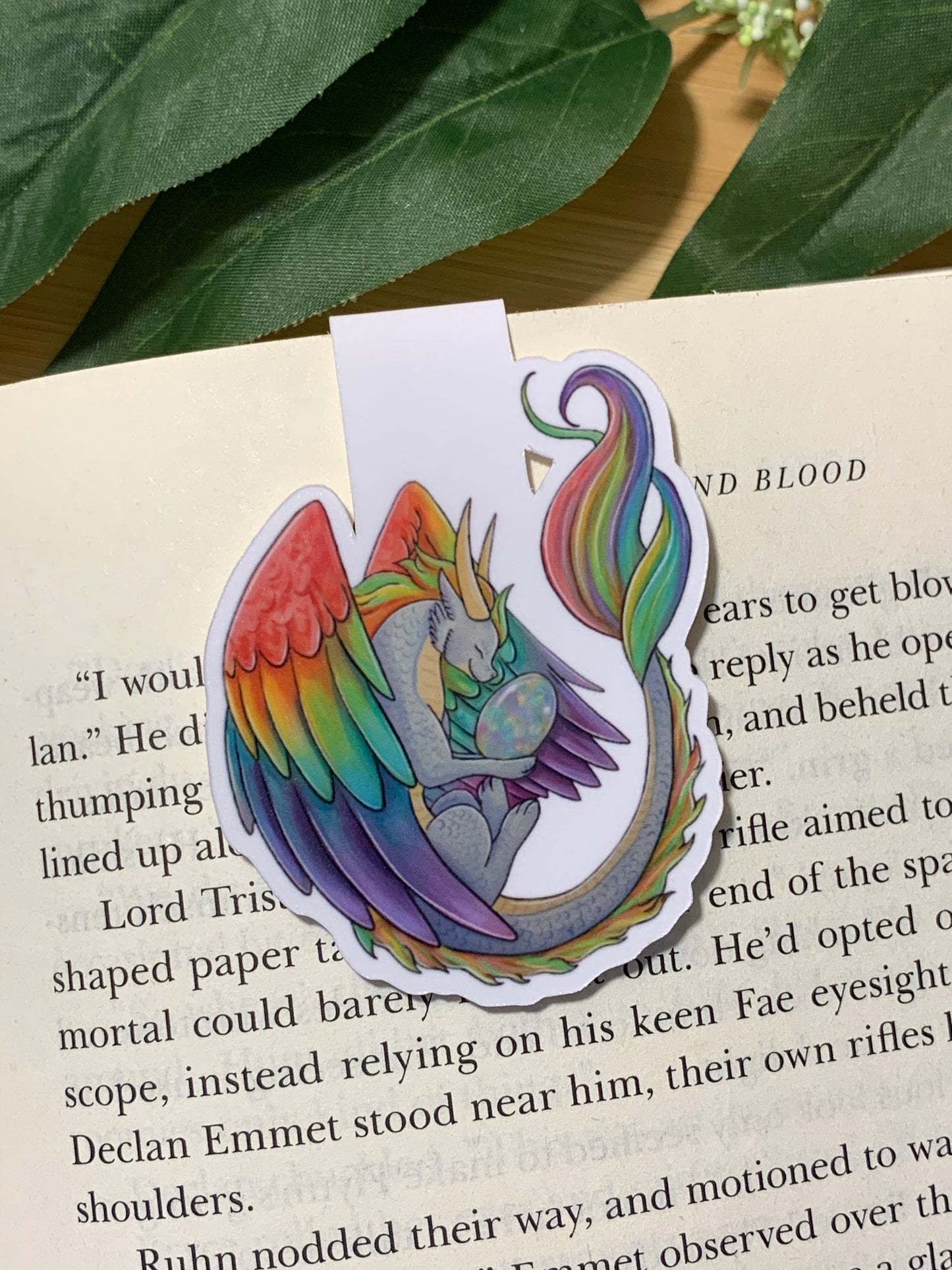 Opal Dragon Magnetic Bookmark