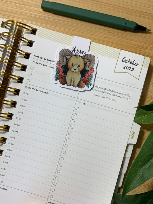 Aries Magnetic Bookmark
