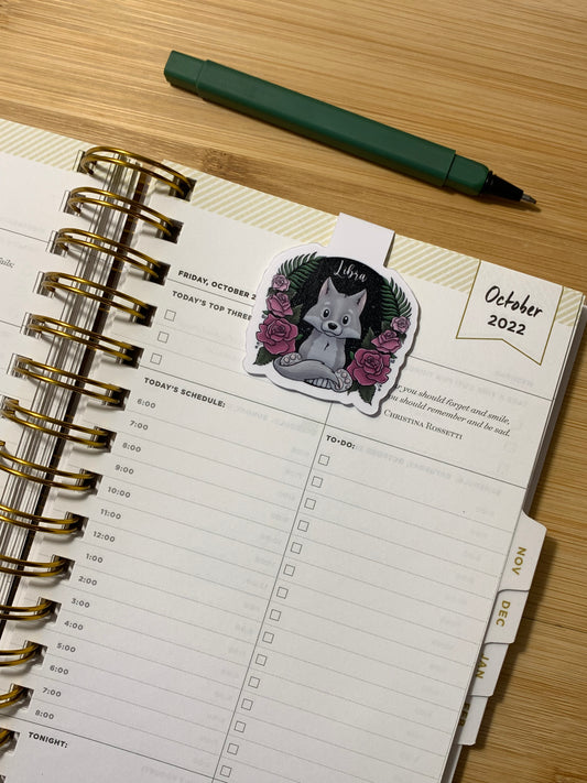 Libra Magnetic Bookmark