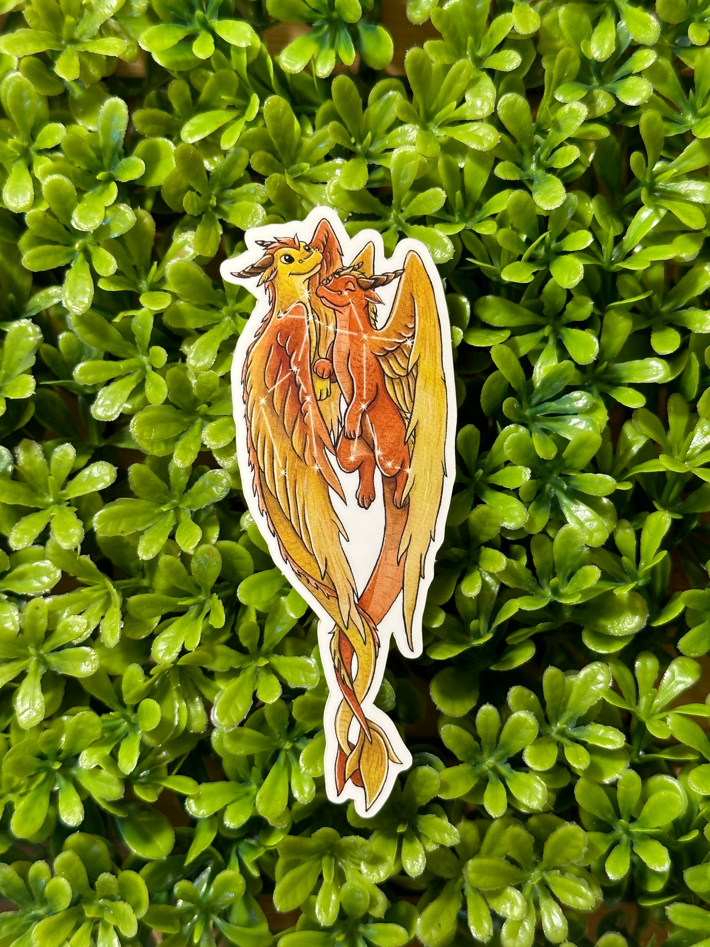 Zodiac Dragon Sticker: Gemini