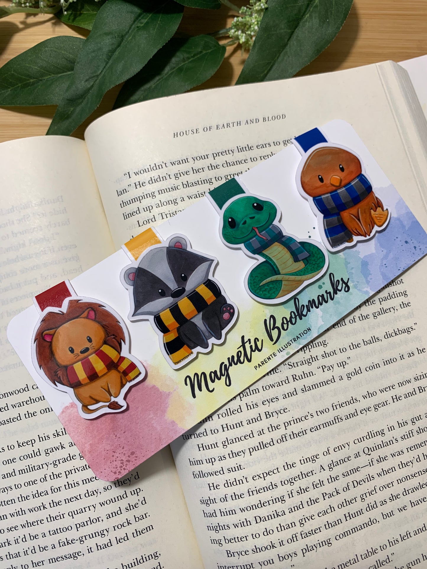 Scarfed Animals Magnetic Bookmark