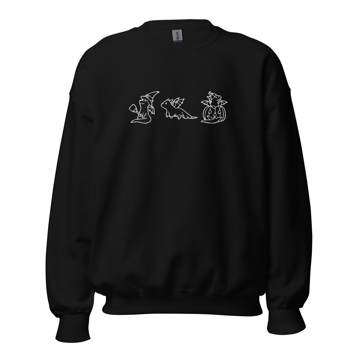 Embroidered Halloween Dragons Unisex Sweatshirt