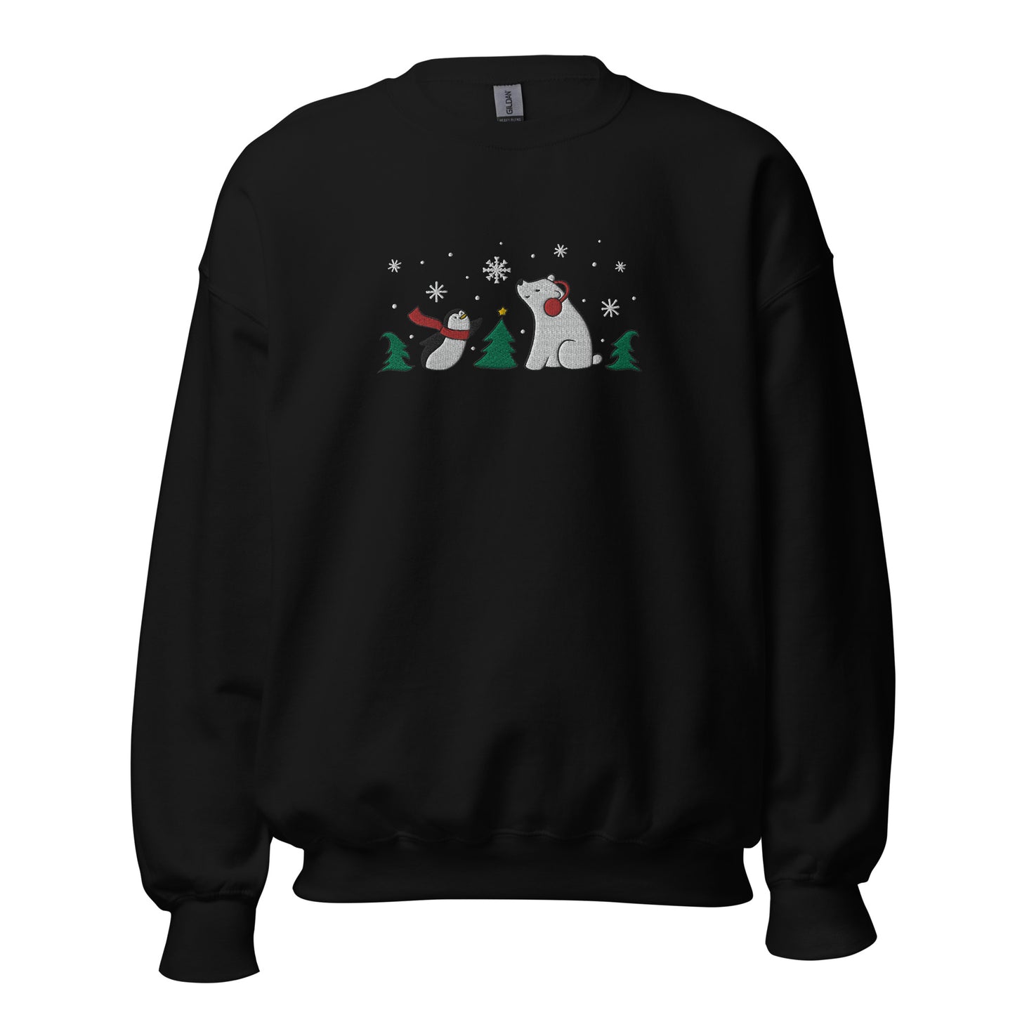 Embroidered Snowfall Buddies Unisex Sweatshirt