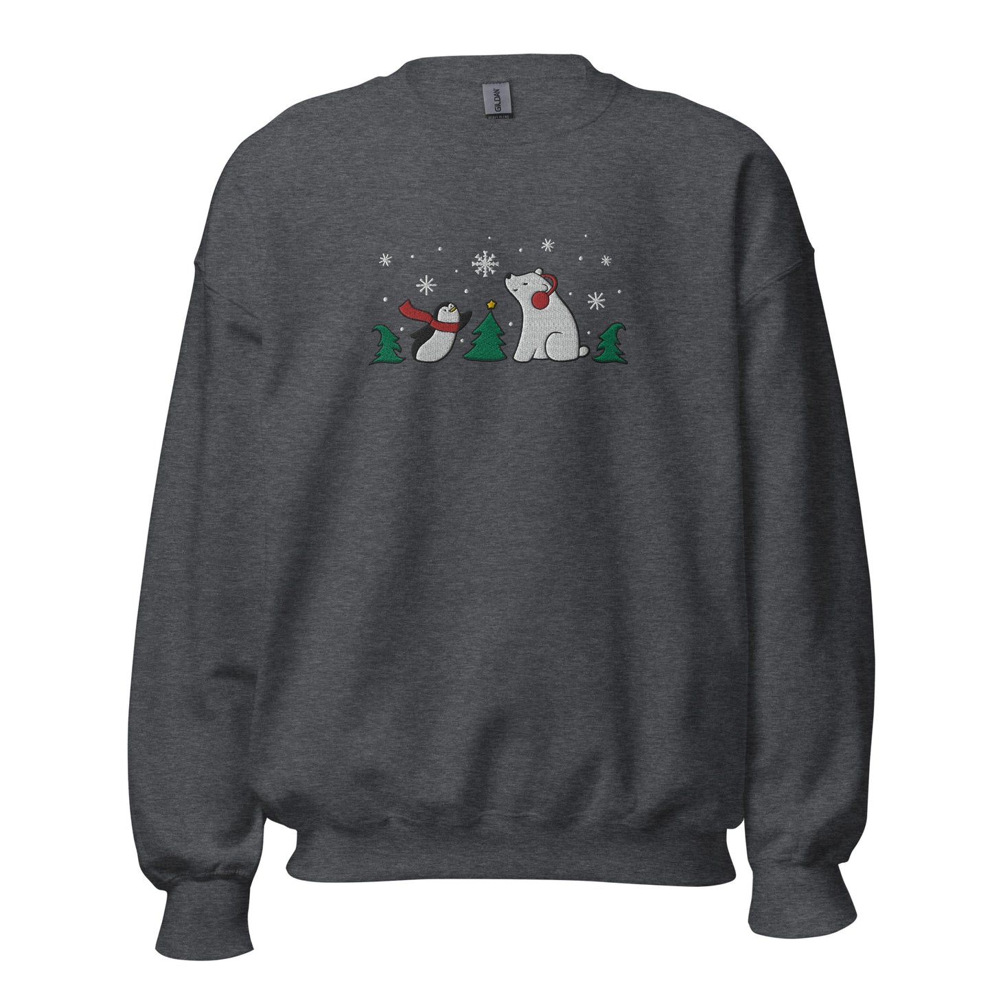 Embroidered Snowfall Buddies Unisex Sweatshirt