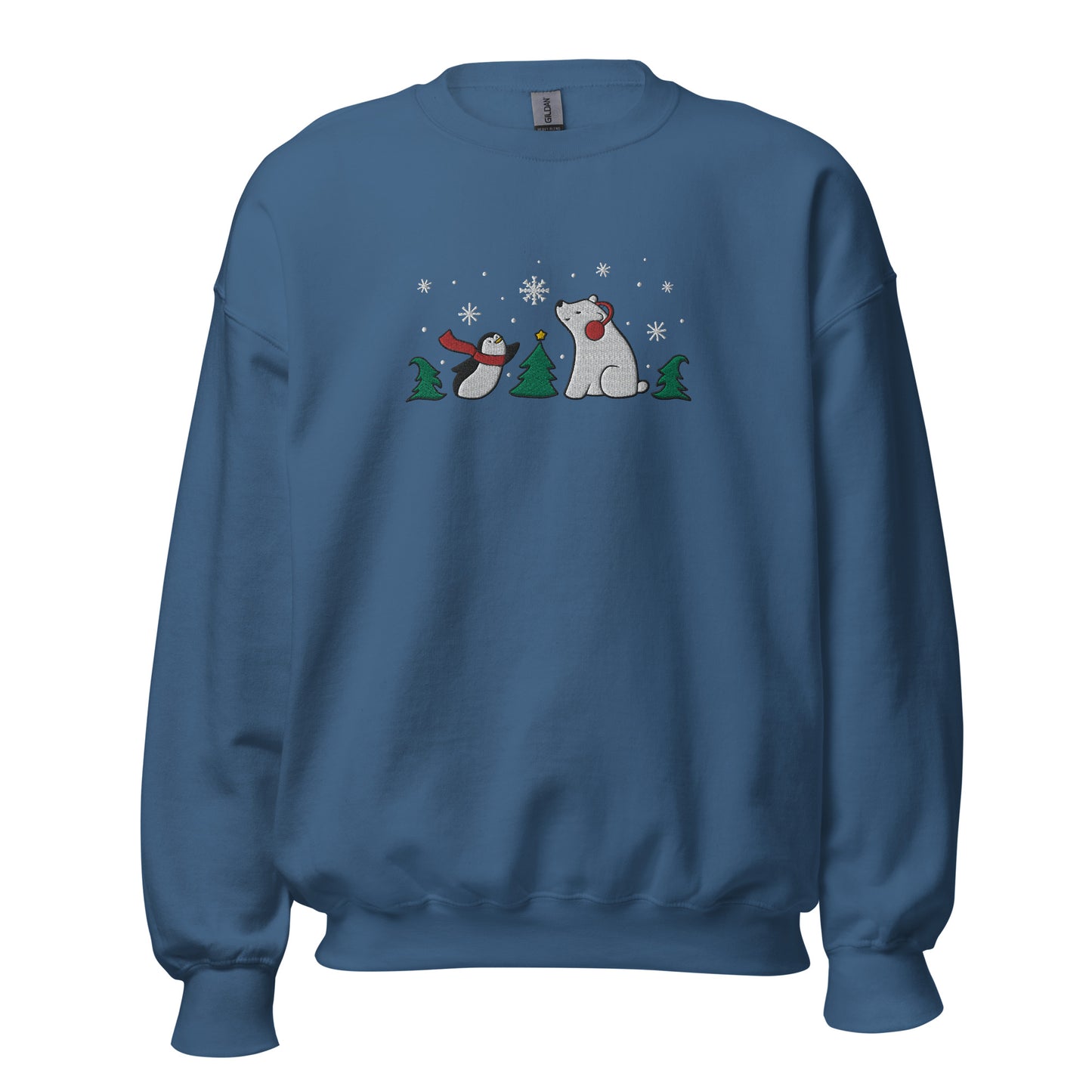Embroidered Snowfall Buddies Unisex Sweatshirt