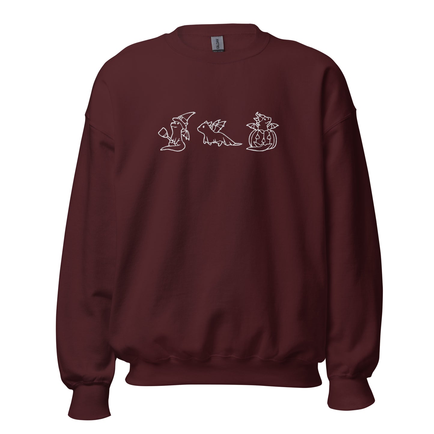 Embroidered Halloween Dragons Unisex Sweatshirt