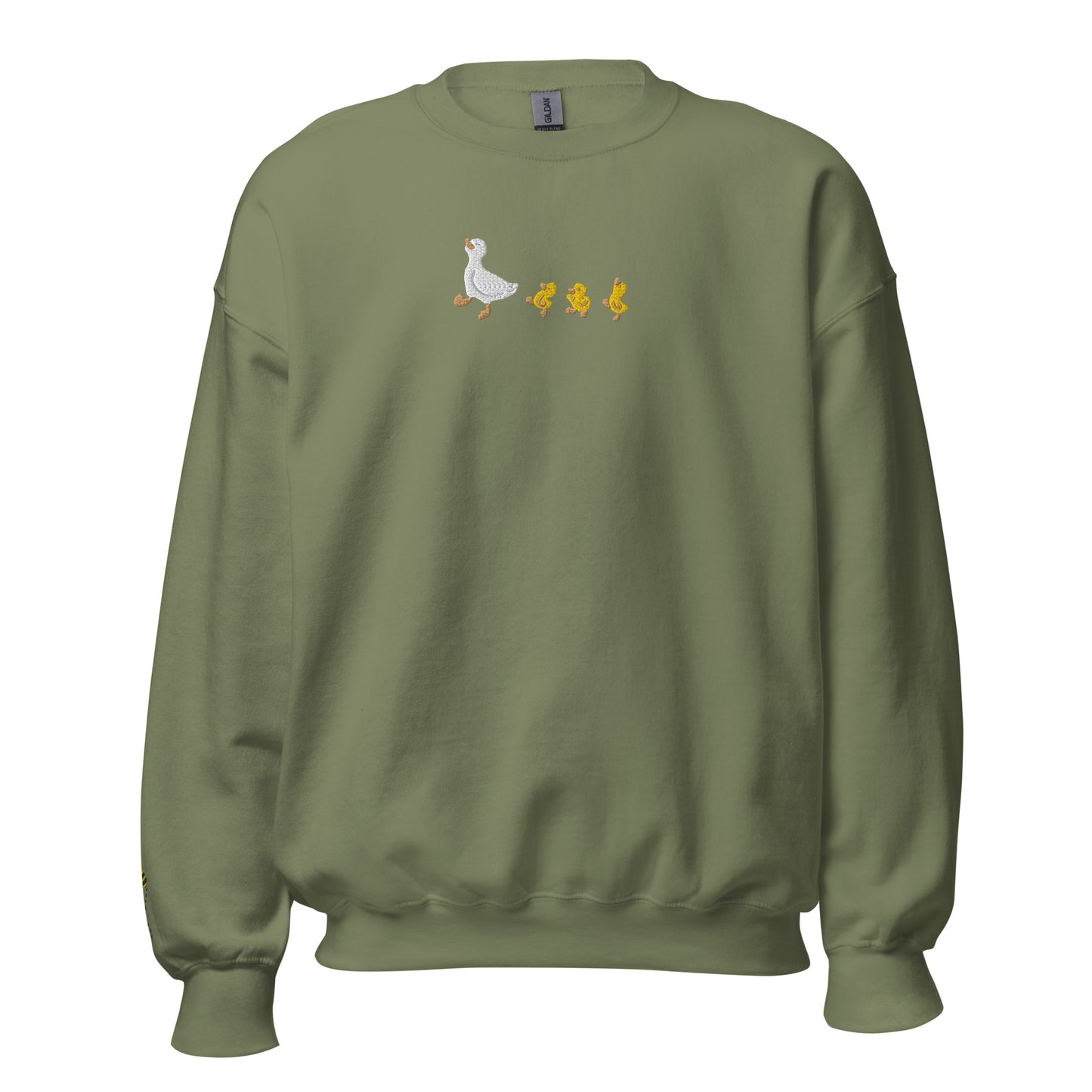 Marching Ducks Embroidered Sweater