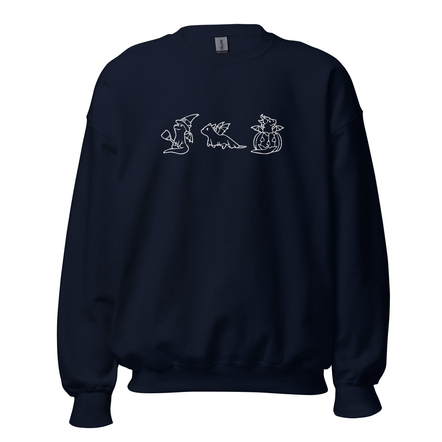 Embroidered Halloween Dragons Unisex Sweatshirt