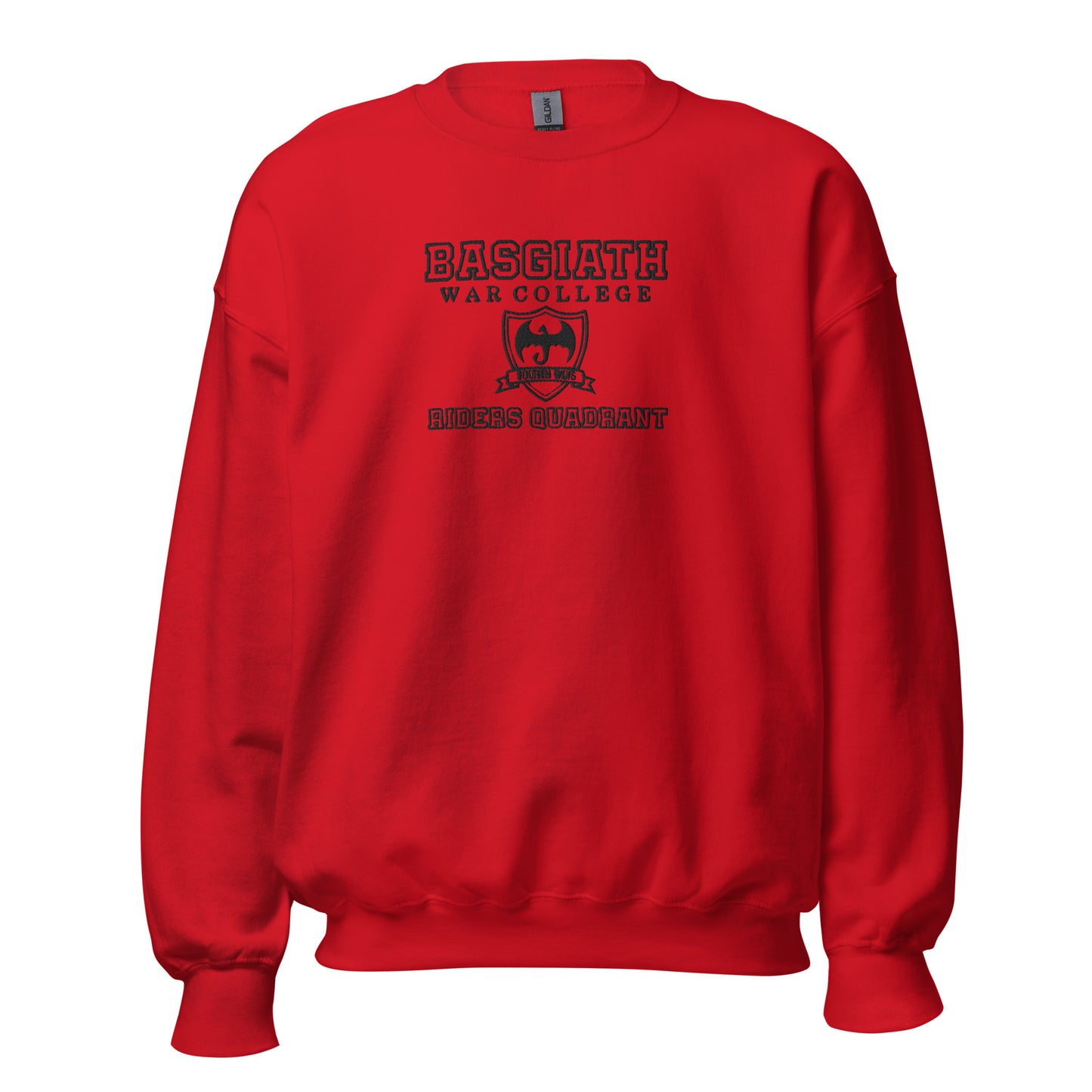 Embroidered Basgiath War College With Black Lettering No Back