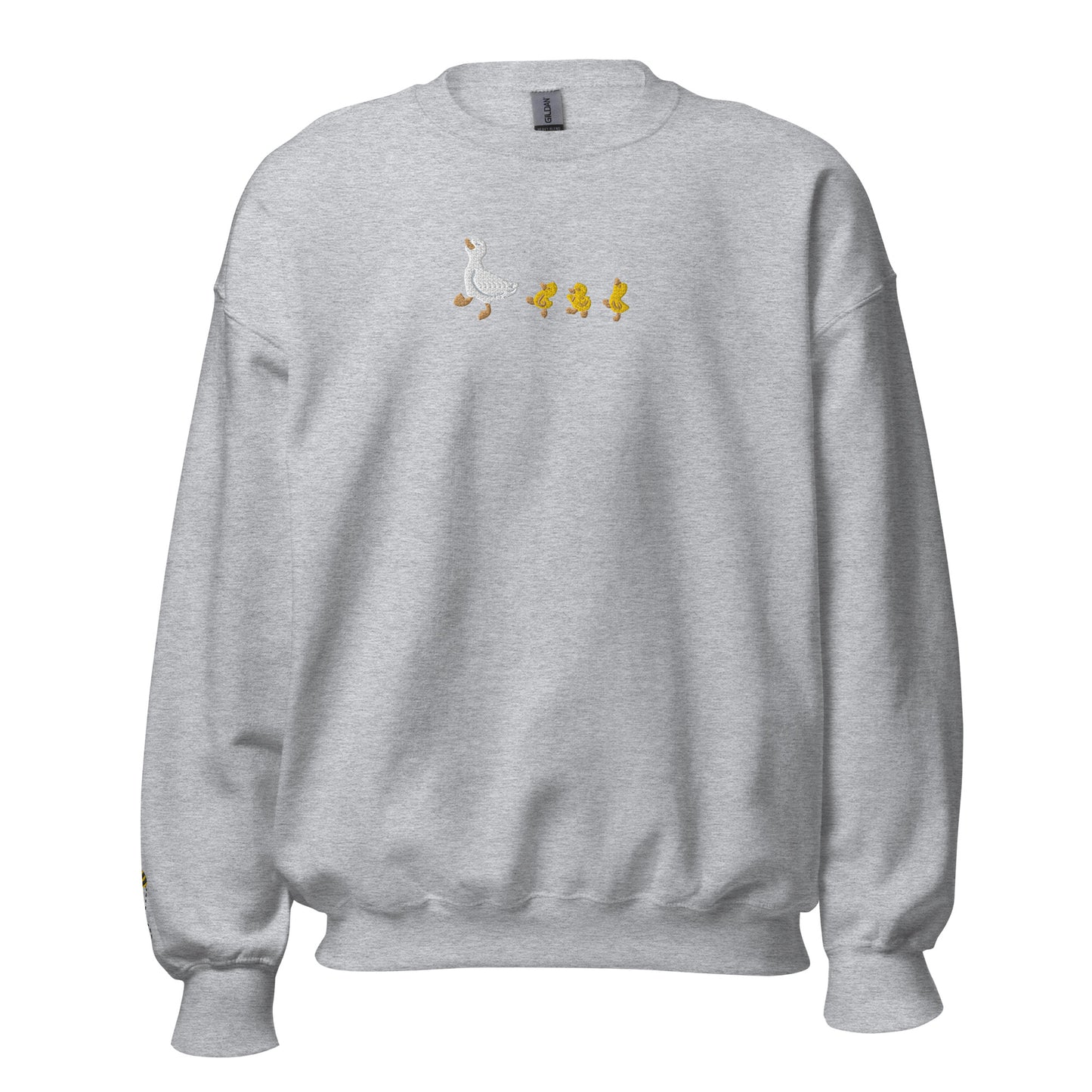 Marching Ducks Embroidered Sweater