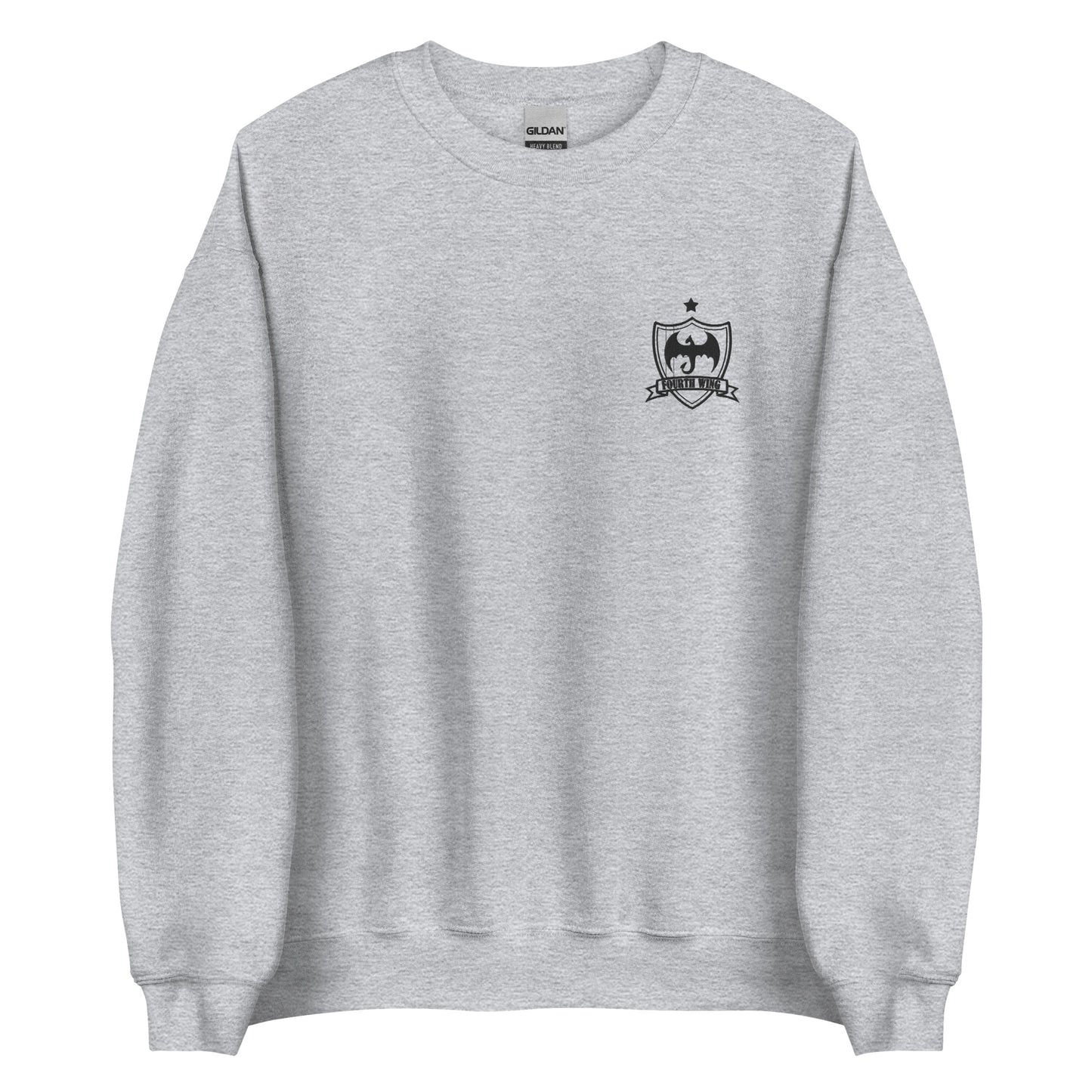 Embroidered Violet Sorrengail Sweatshirt with Black Lettering