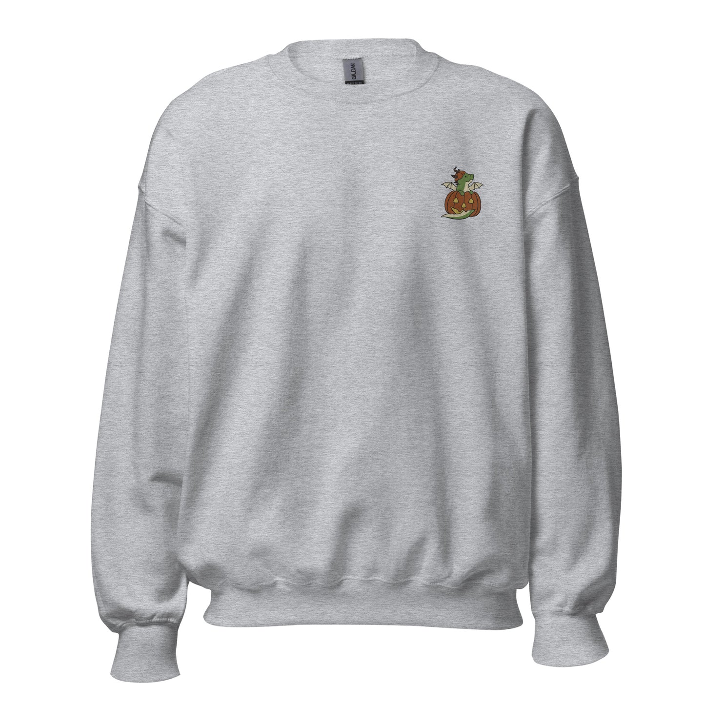 Embroidered Pumpkin Dragon Unisex Sweatshirt