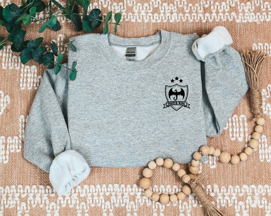 Embroidered Xaden Riorson Sweatshirt with Black Lettering